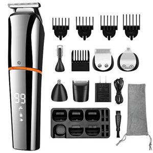 6-in-1 Men’s Beard Trimmer – Cordless, Waterproof & USB Rechargeable