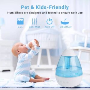 3-in-1 Humidifier, Diffuser & Nightlight – Clean Air, Fresh Atmosphere & Soft Lighting