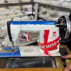 TAJ Premium Metallic Emerald Green Sewing Machine – Heavy Duty Domestic Tailoring Machine with Wooden Base