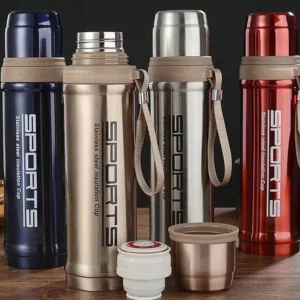 Stainless Steel Vacuum Water Bottle – 750ml Outdoor Sports & Travel Bottle