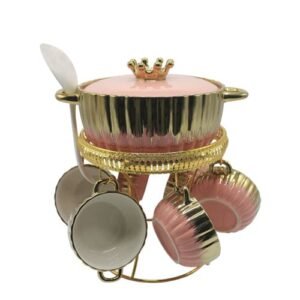 Soup Set – Premium Ceramic Bowls, Spoons & Serving Bowl