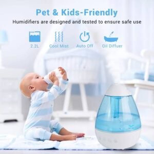 3-in-1 Humidifier, Diffuser & Nightlight – Clean Air, Fresh Atmosphere & Soft Lighting