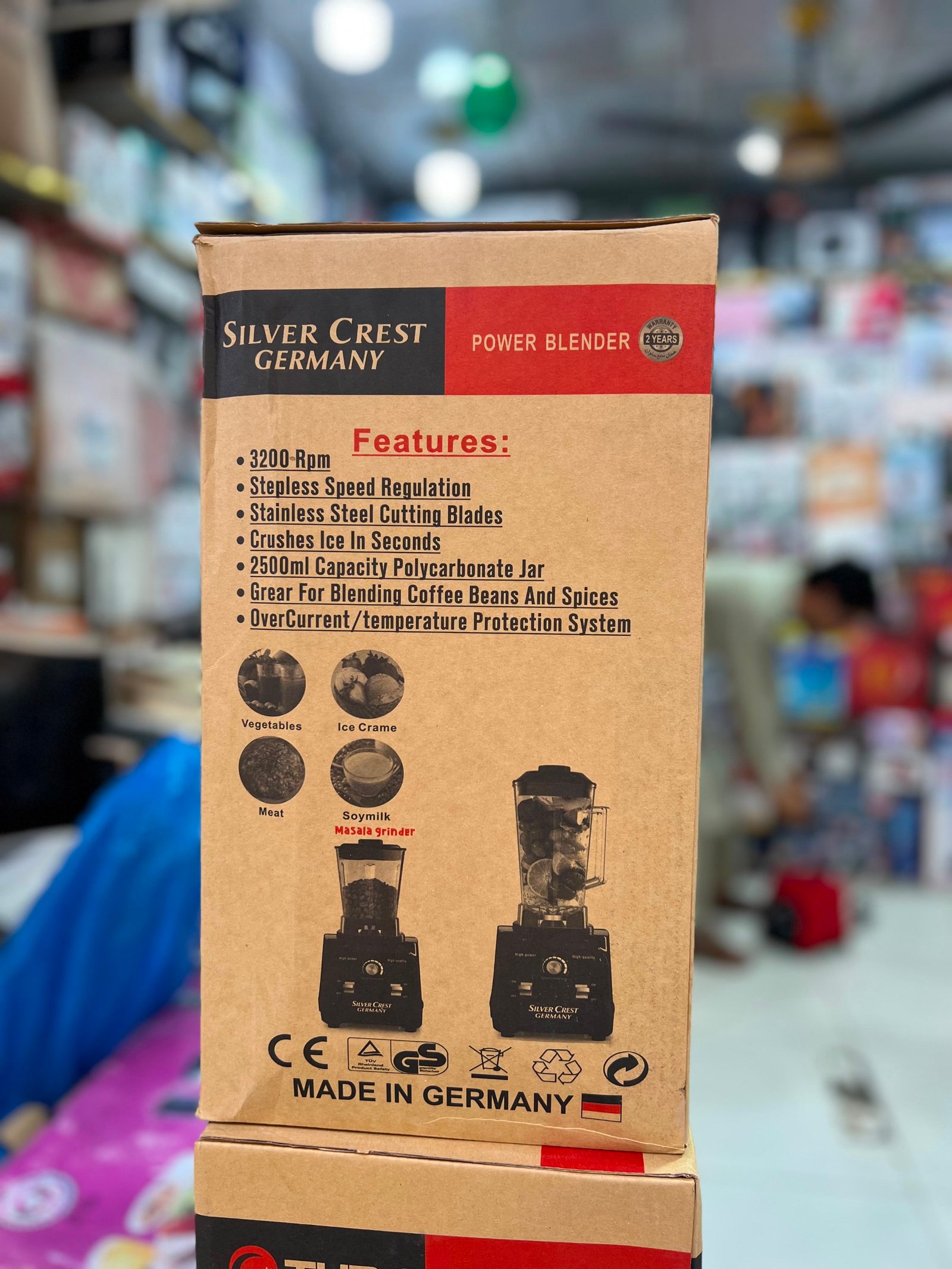 Silver Crest Germany Power Blender 2 in 1 | 5000W High Power Blender & Masala Grinder - Image 6